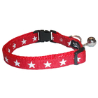 Collier star rouge pour chat