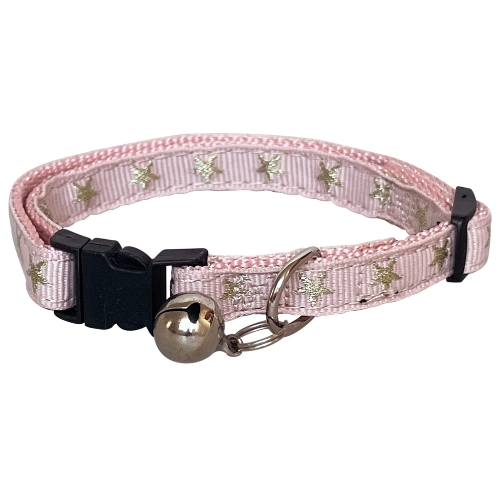 Collier star rose pour chat