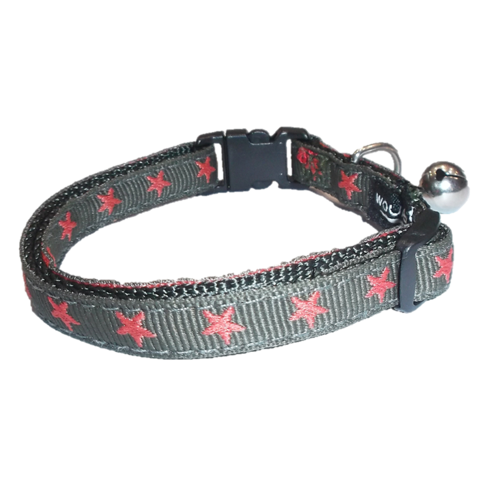 Collier star kaki pour chat