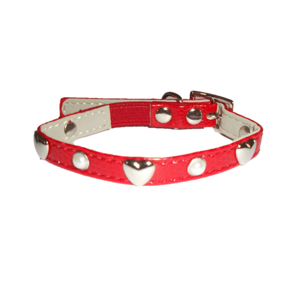 Collier original cœur rouge pour chat