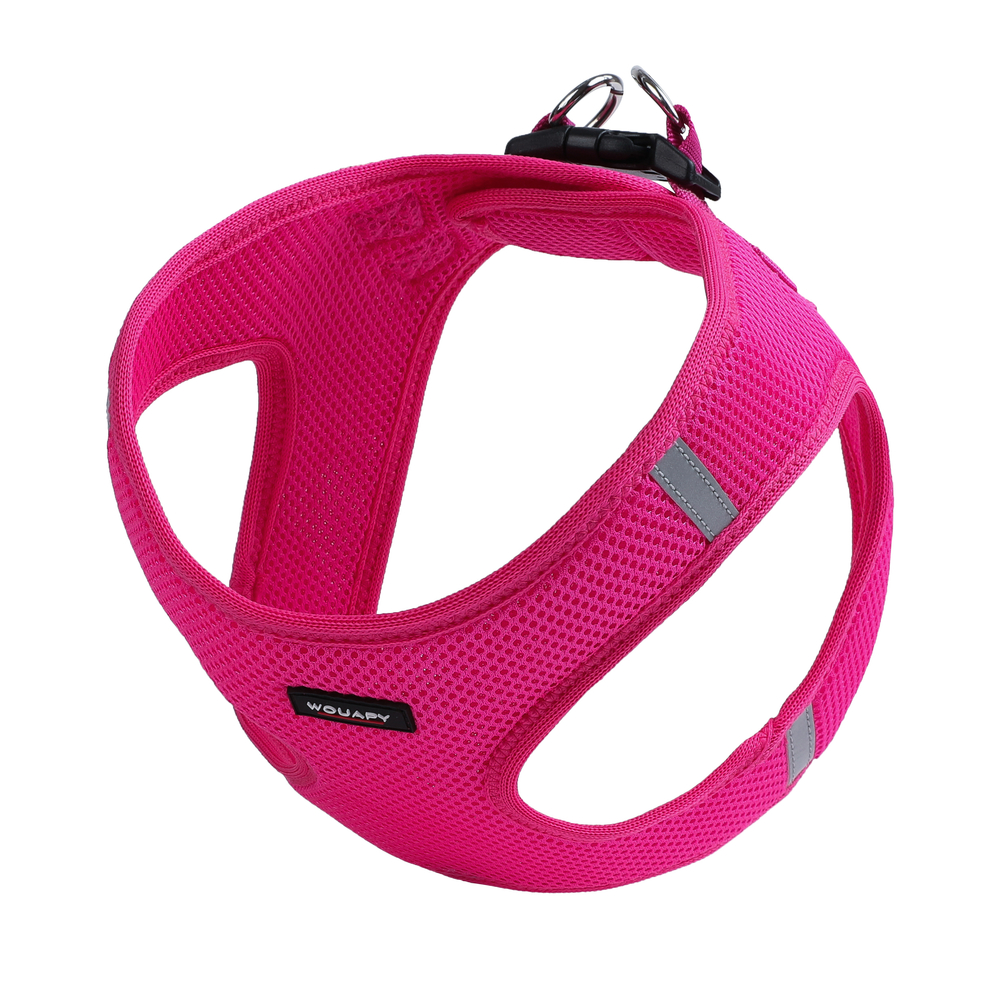 Harnais soft taille M 12 * 42/47 cm rose pour chien