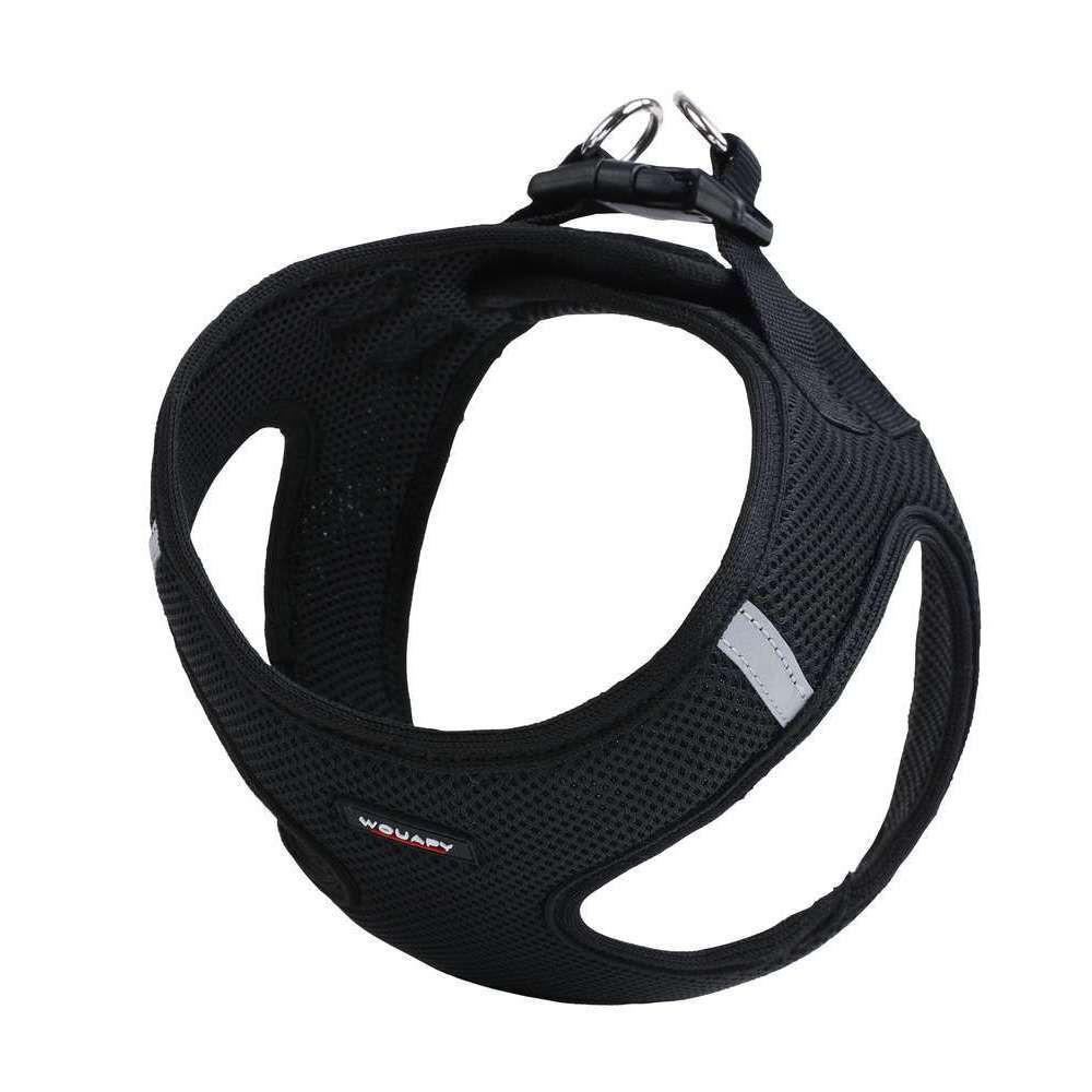 Harnais soft taille L 13 * 47/52 cm noir pour chien