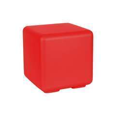Tabouret Cube Bò pierre vieillie - L. 43 x l. 43 x H. 43 cm