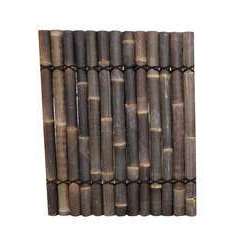 Panneau en bambou - coloris noir - L.100xH.120cm