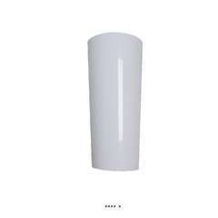 Vase en plastique recyclable int. et ext. Blanc neige - H35cm