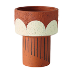 Vase Primaro, poterie en terre cuite : H.19 cm
