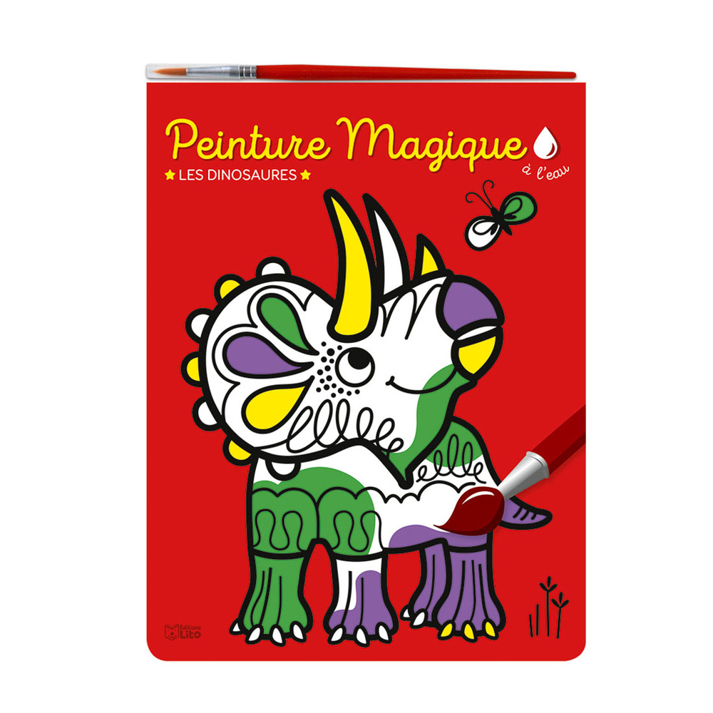 Bloc de peinture magique Les dinosaures