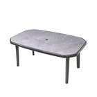 TABLE MIAMI 165X100 GREY SLATE-(1010465)