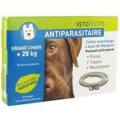 Collier insectifuge pour grand chien + 25 kg
