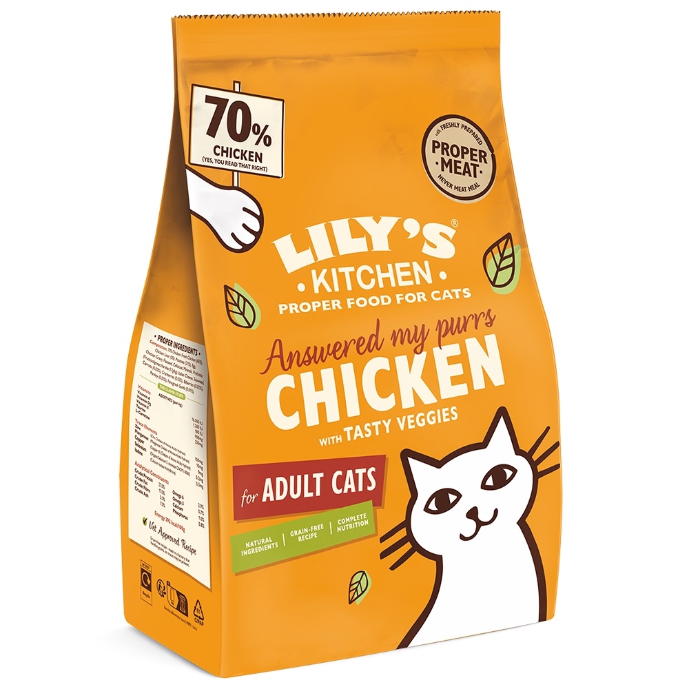 Croquettes au poulet avec des légumes pour chat 4kg