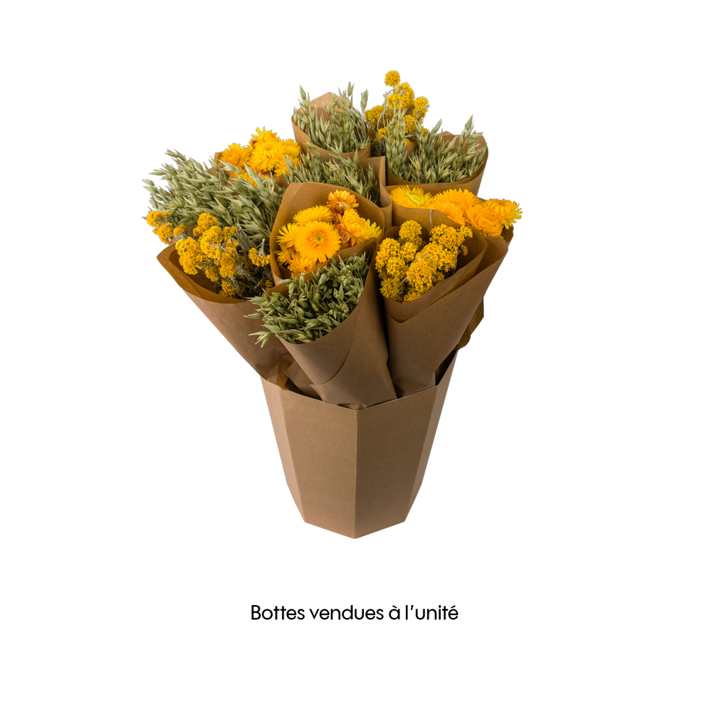 Botte de fleurs séchées - Jaune