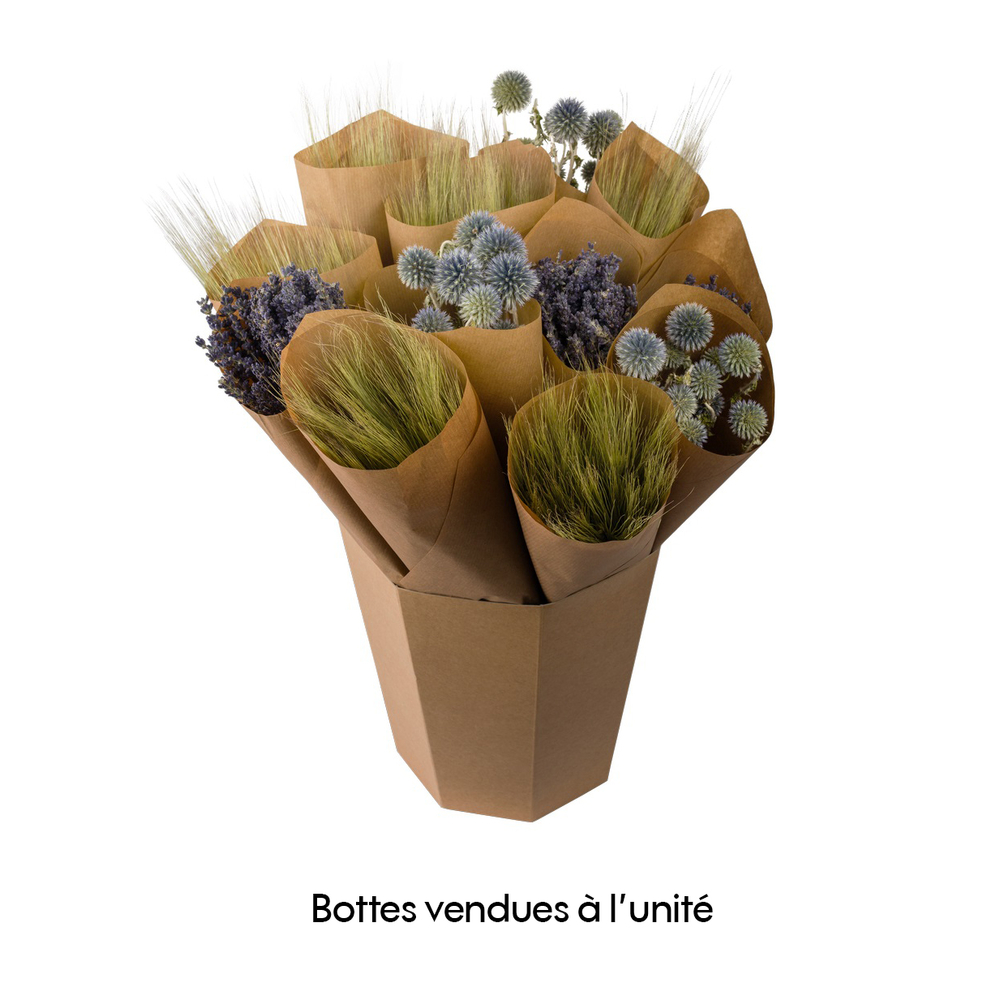 Botte de fleurs séchées - Bleu