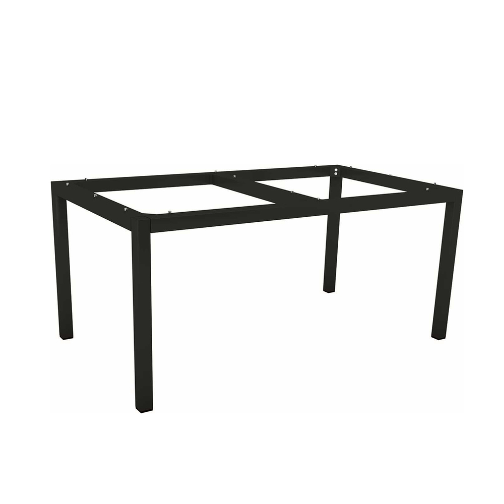 Pied de Table Aluminium Noir Mat 160 x 90 cm