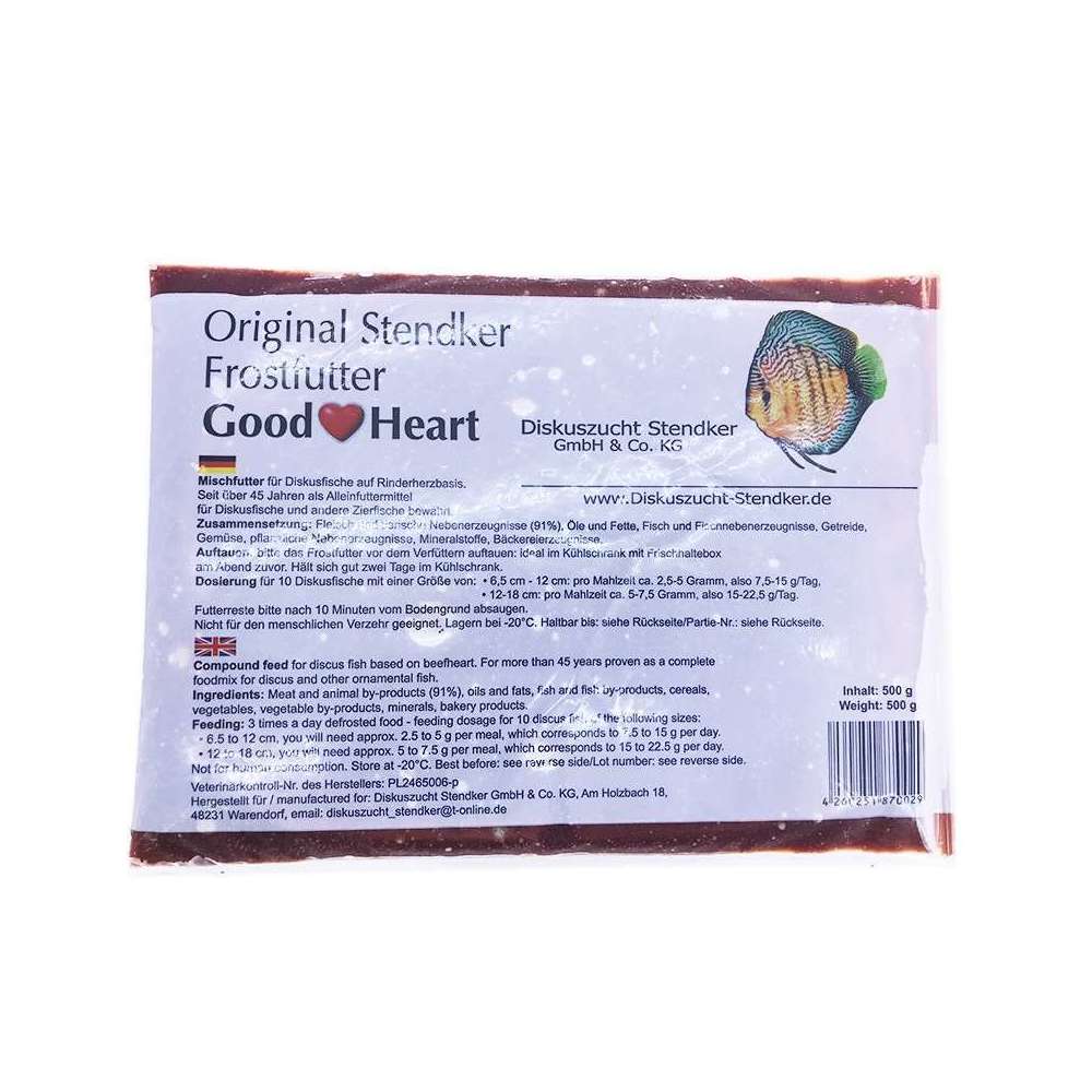 Aliment surgelé Discus Stendker Good Heart 500g