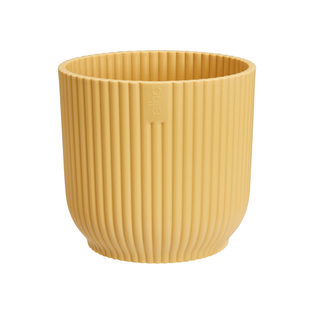 Cache-pot Vibes Fold rond mini Ø7cm jaune beurre