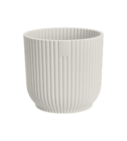 Cache-pot Vibes Fold rond mini Ø7cm blanc soie