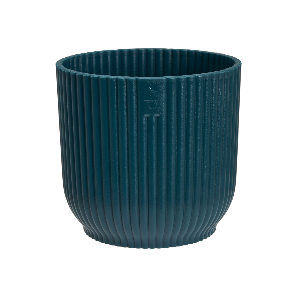 Cache-pot Vibes Fold rond mini Ø11cm bleu foncé