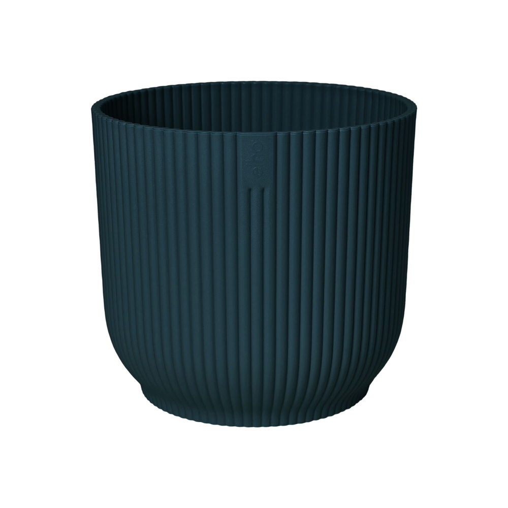 Cache-pot Vibes Fold rond Ø25cm bleu foncé
