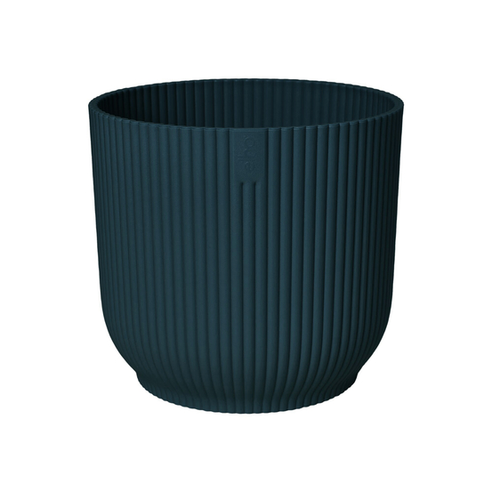 Cache-pot Vibes Fold rond Ø25cm bleu foncé