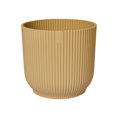 Cache-pot Vibes Fold rond Ø30cm jaune beurre