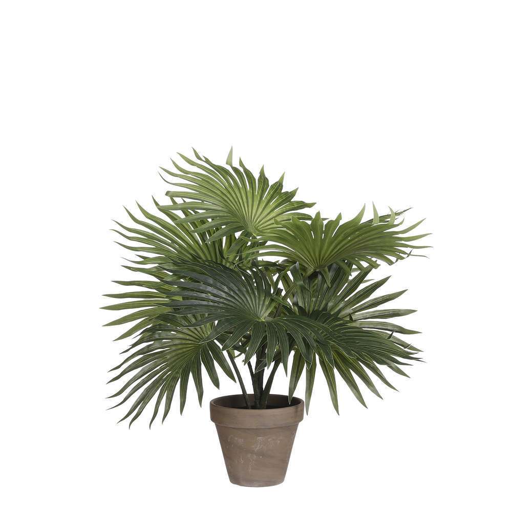 Plante artificielle en pot 'Fougère', coloris vert - H.40cm