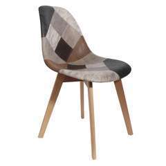 Chaise Patchwork scandinave