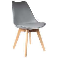 Chaise scandinave coque gris