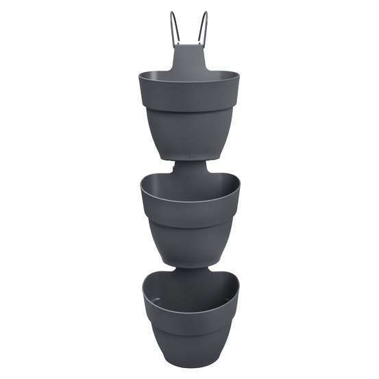 Jardinière Vibia Campana Vertical anthracite - H.29,7 x L.20,7 cm