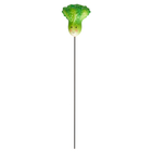Pique décorative Loony Veggies en métal blanc/vert/violet - H.50 cm