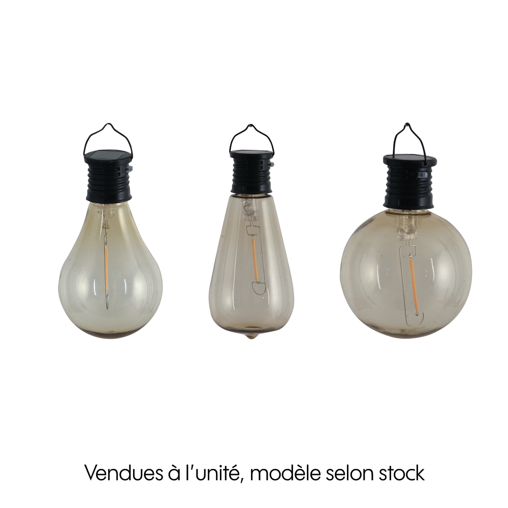 Ampoule rétro solaire à LED en plastique