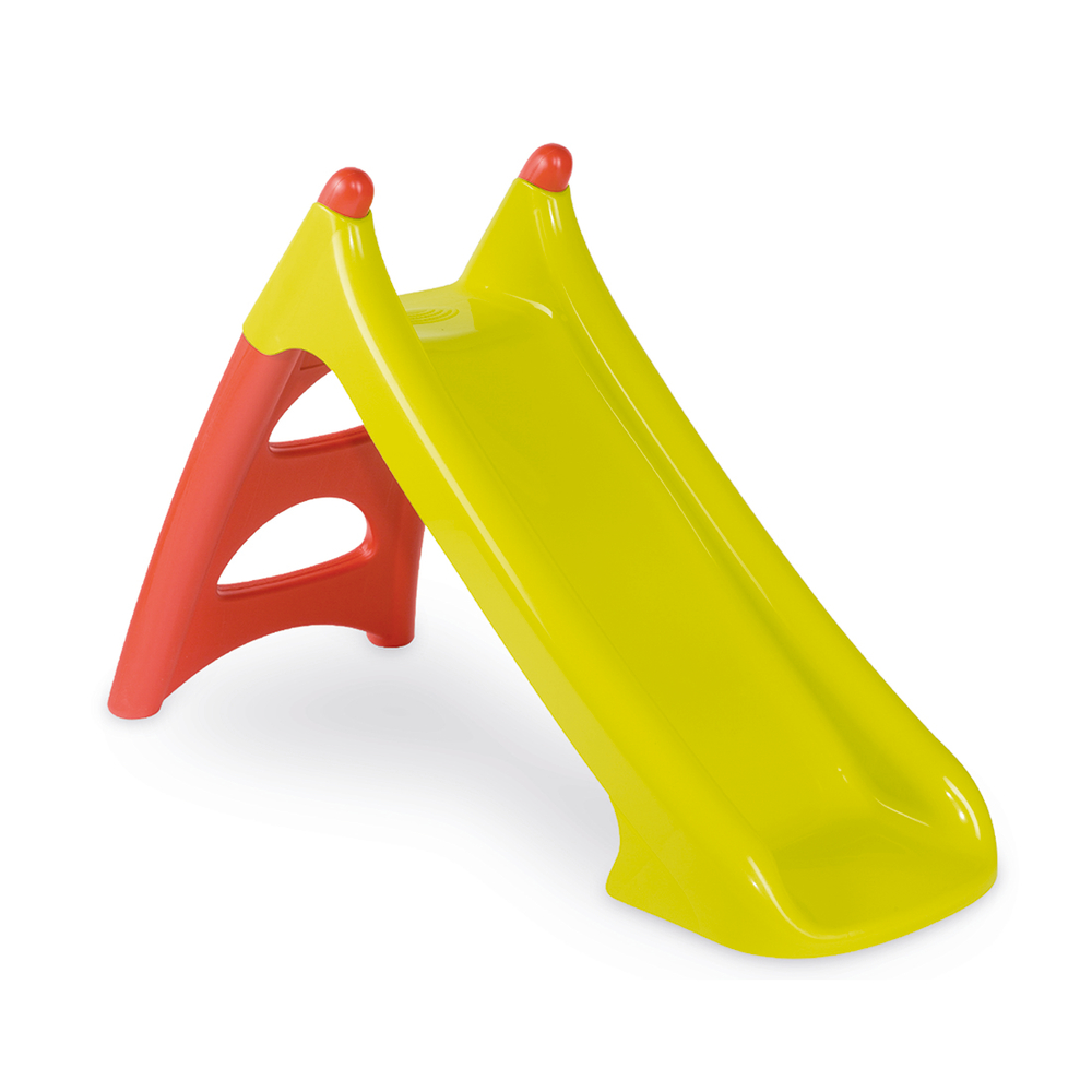 Toboggan d'extérieur en plastique XS rouge et vert 125x50x75cm