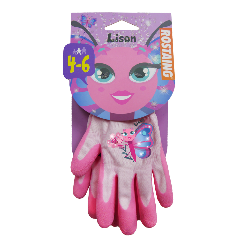 Gants de jardinage LISON le papillon mi-saison fille T 4 - 6 ans