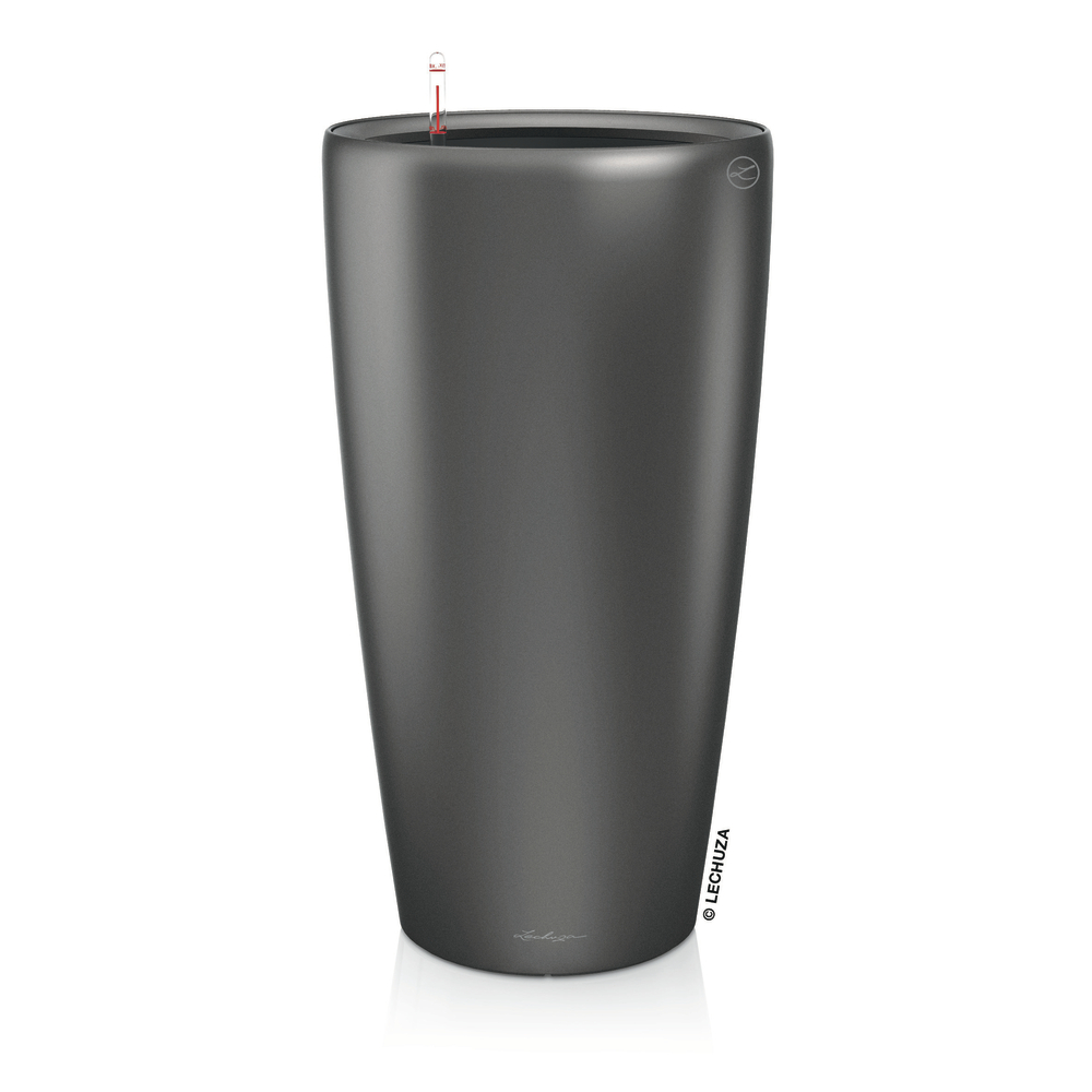 Pot Rondo Premium, coloris anthracite métallisé D.40cm