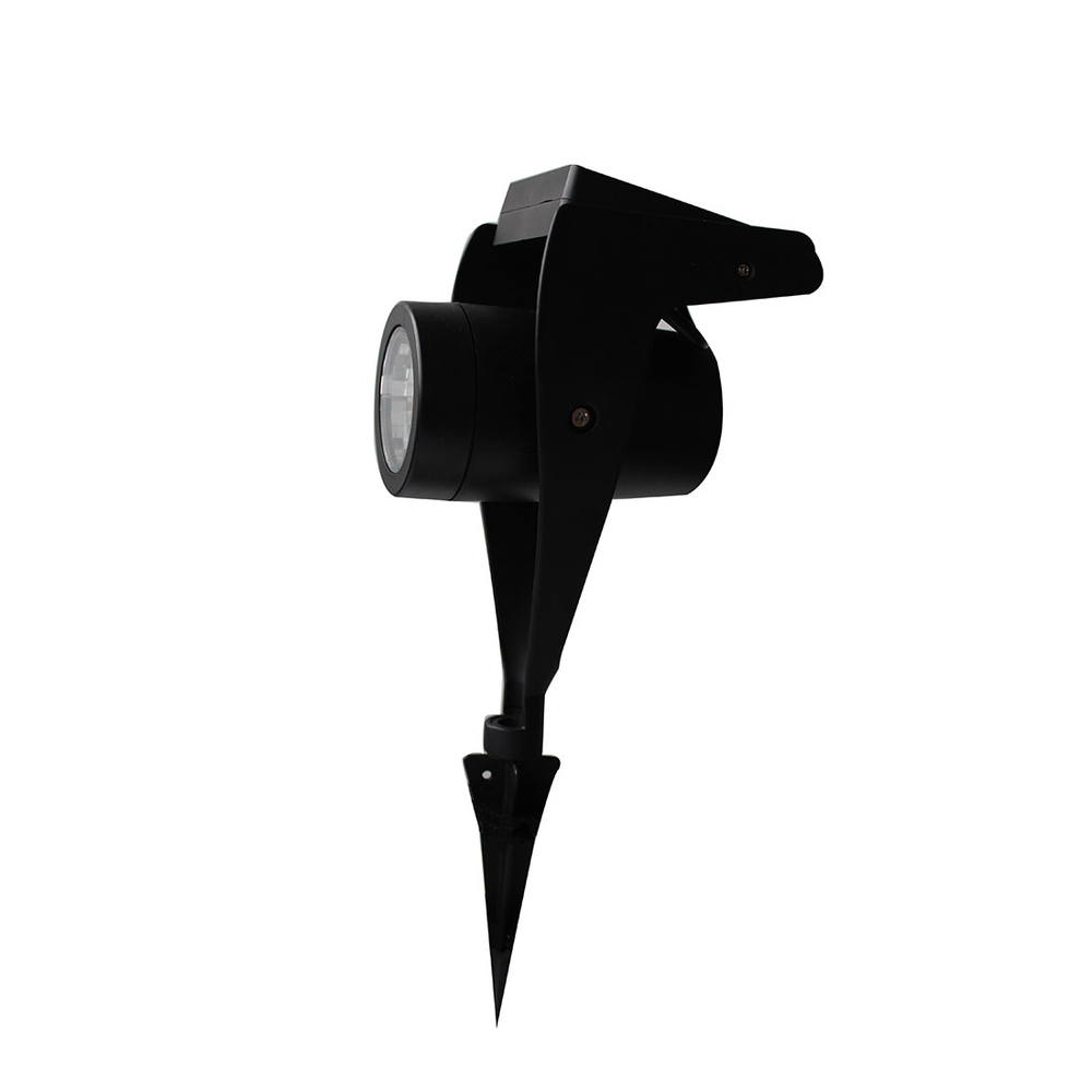 Spot de jardin solaire Power 30 lm en acier noir - 11x10x34 cm