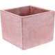 Mini pot carré moderne en terre cuite - L.11,5xl.11,5xH.9cm