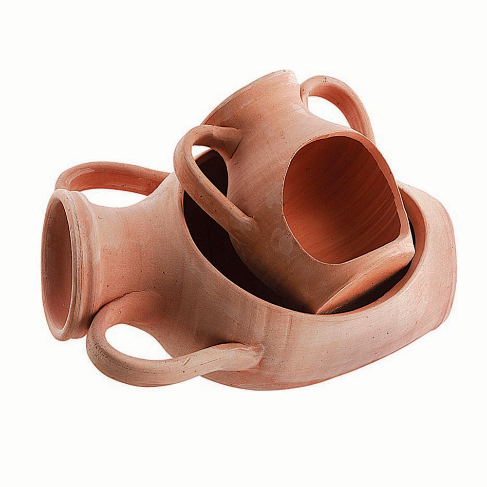 AMPHORE TAGLIATA D18 H30CM TC-(1022848)