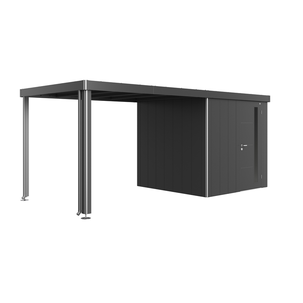 Auvent pour abri de jardin Gris Neo 2B-2A 