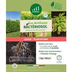 Eco fertilisant Bacteriosol gazon, plantations - 3kg