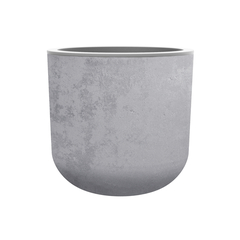 Pot rond "Basalt Up" gris béton - Ø 48,5x46,2cm - 67L - 50cm