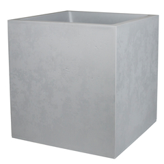 Pot Carré "Basalt" gris béton - D.49,5x49,5x49,5cm - 57L