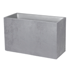 Pot Basalt muret en polypropylène gris béton - 99,5x39,5x60 cm