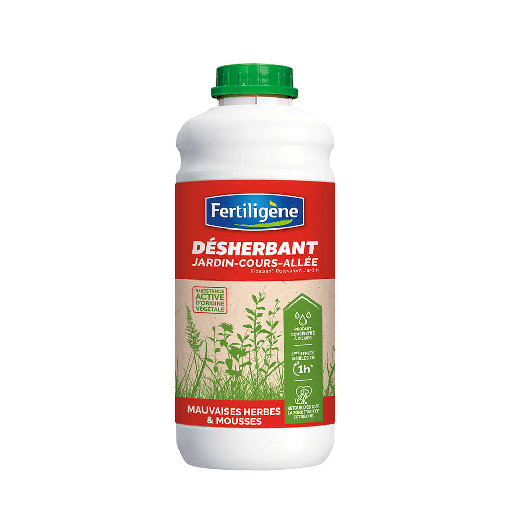 Désherbant concentré à diluer pour jardin, cours et allée - 750 ml