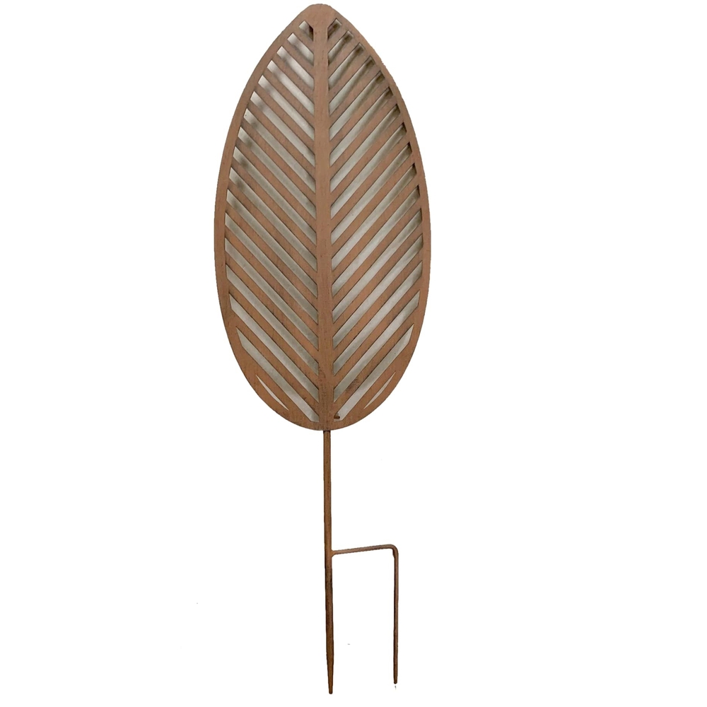 Décoration à piquer -tuteur feuille - H.76cm
