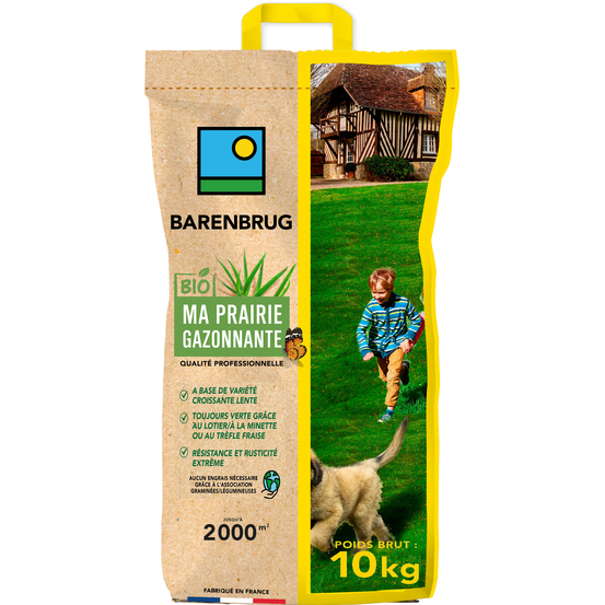 Barenbrug - prairie gazonnante - variétés à croissance lente - toujours verte grâce aux légumineuses - résistance et rusticité