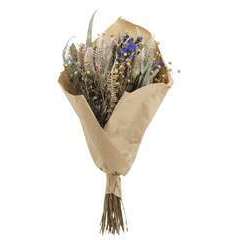 Bouquet de fleurs séchées papier kraft - 40 cm