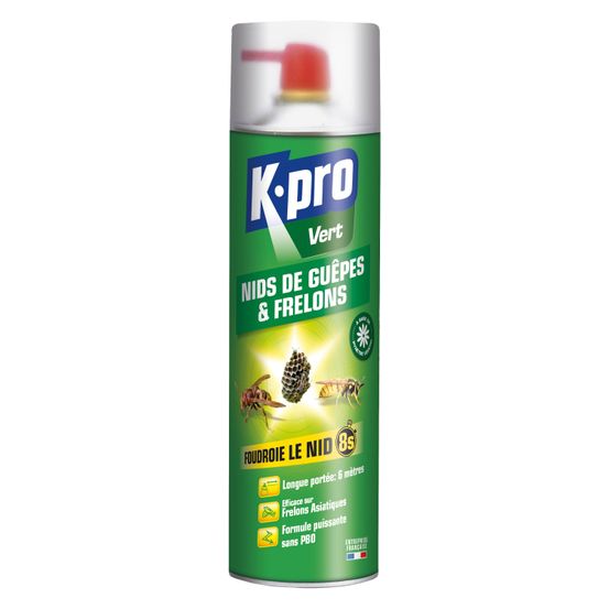 Aérosol foudroyant : nids de guêpes et frelons - 500ml