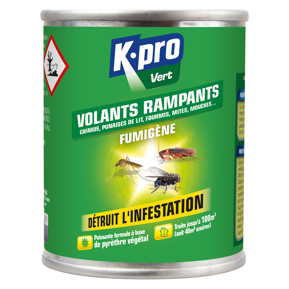 Fumigène contre les insectes volants et rampants - 50g