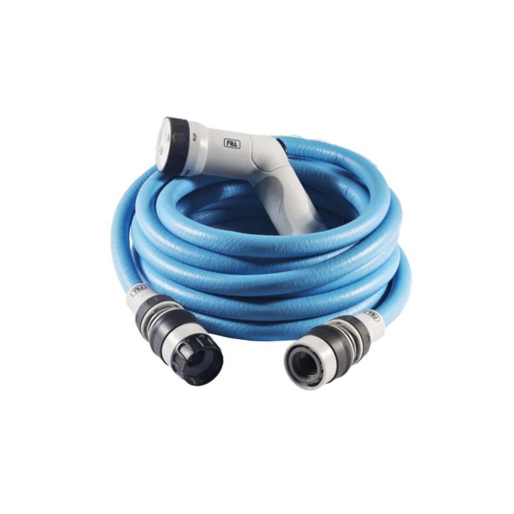 Tuyau d'arrosage Ikon extensible L25m avec accessoires- Bleu