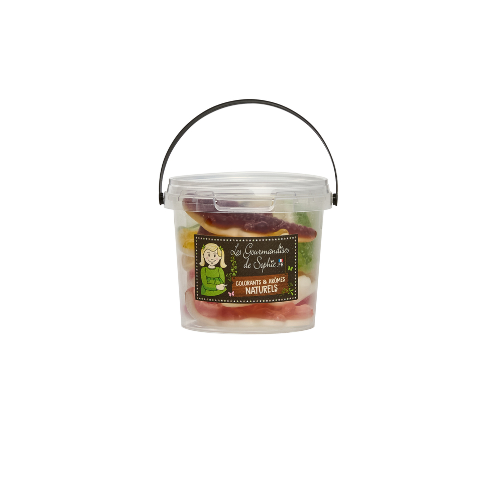 Crocodiles, confiseries gourmandes - Mini seau 100g