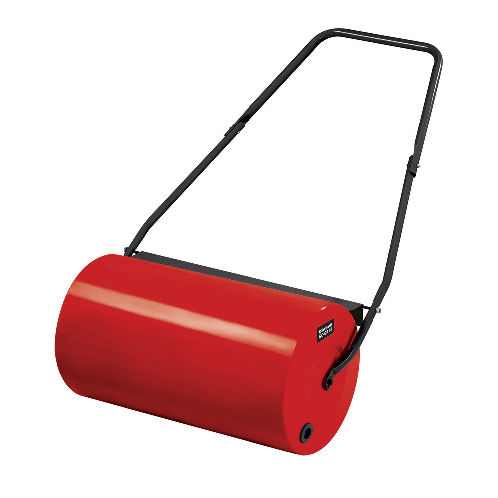 Rouleau à gazon : métal, rouge, l.57xd.32cm